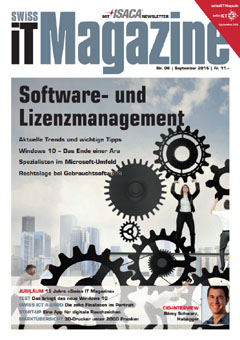 Swiss IT Magazine Cover Ausgabe 2015/itm_201509