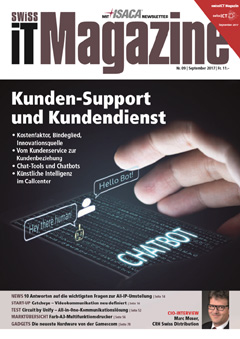 Swiss IT Magazine Cover Ausgabe 2017/itm_201709