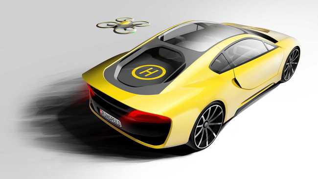 Rinspeed baut Auto mit Drohne und Autopilot