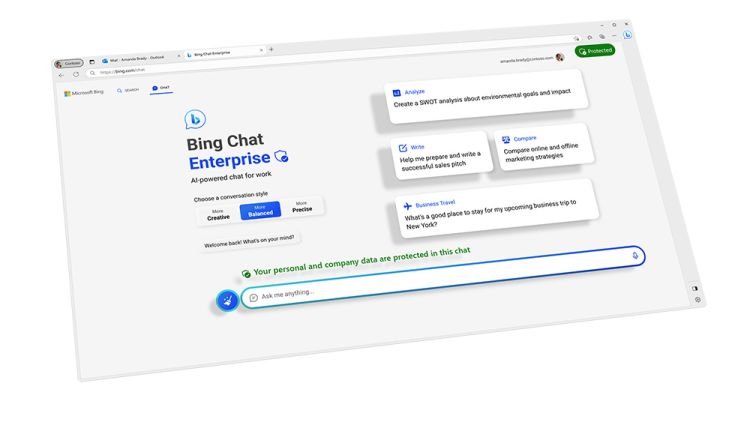 Bing Chat Enterprise jetzt in Microsoft 365 enthalten